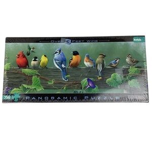 Hartman Brothers Collection “Songbirds”750 Piece Panoramic Puzzle SEALED